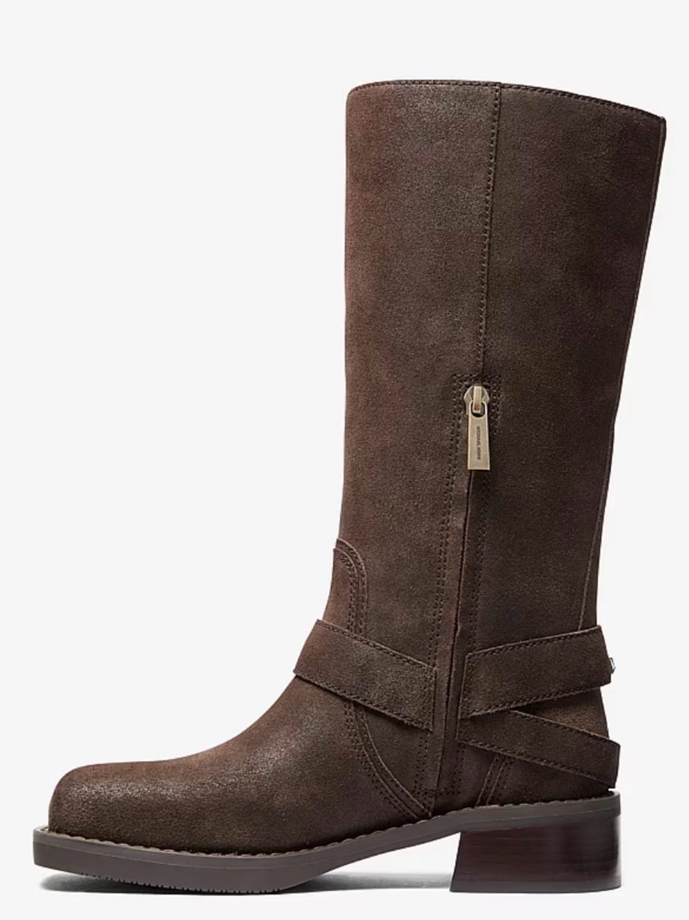 Michael Kors Crosby Suede Moto Boot - Picture 3 of 6